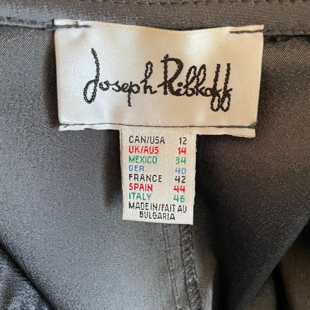Joseph Ribkoff Gray/Lime Green Fall/Spring Coat - Size 12  RARE! - Picture 7 of 8